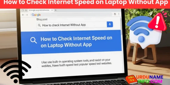 How to Check Internet Speed on Laptop Without App
